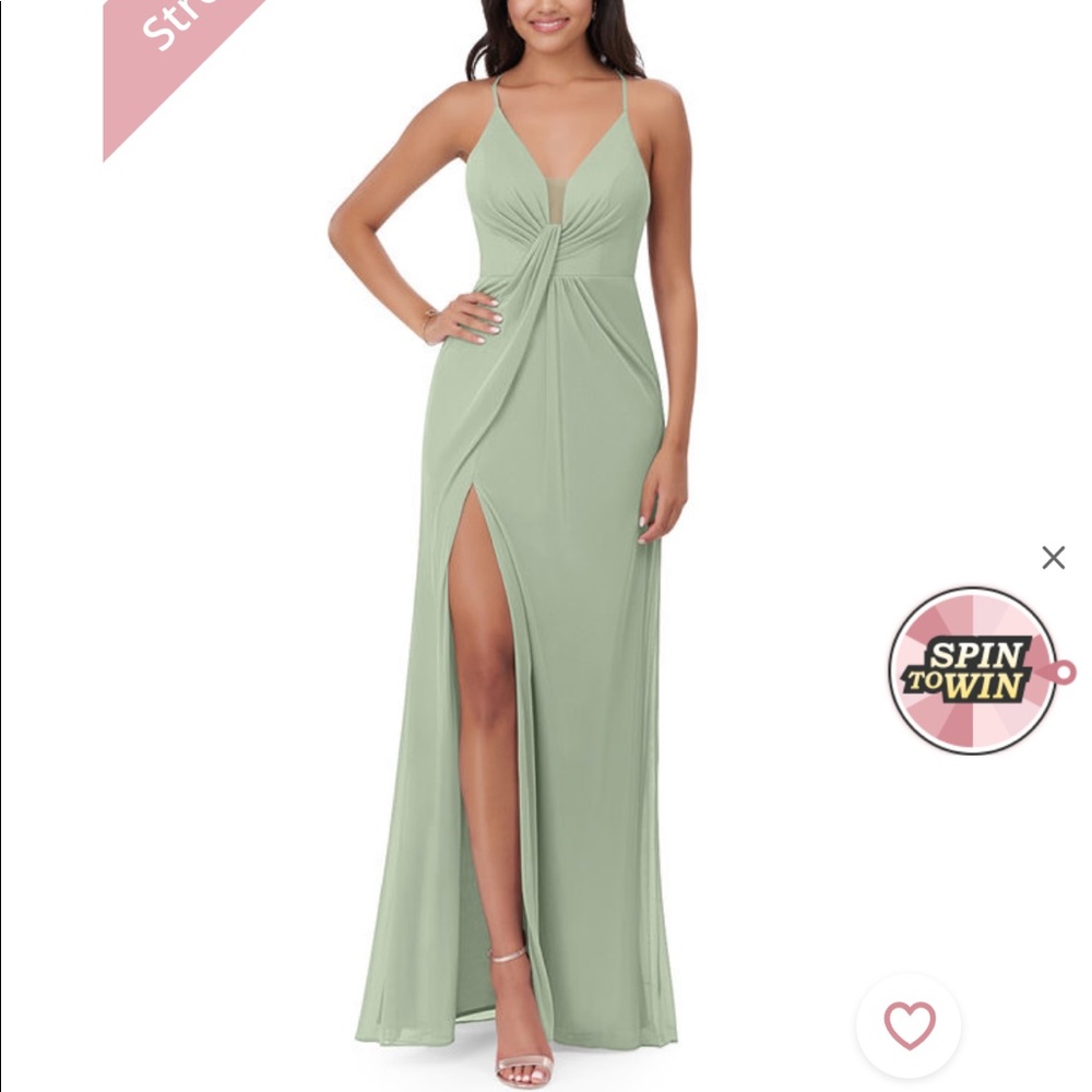 Azazie Sammie Sage Dress